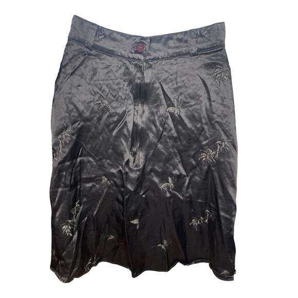 Vintage The Limited Whimsygoth Black Embroidered Butterfly A-Line Skirt Size 4 - Picture 2 of 5
